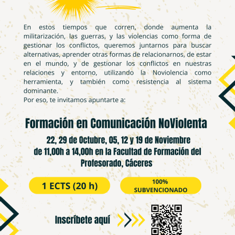 Formación en Comunicación NoViolenta en la UEx