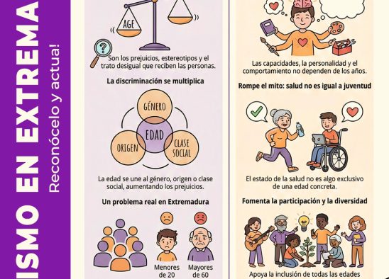Infografía Edadismo en Extremadura